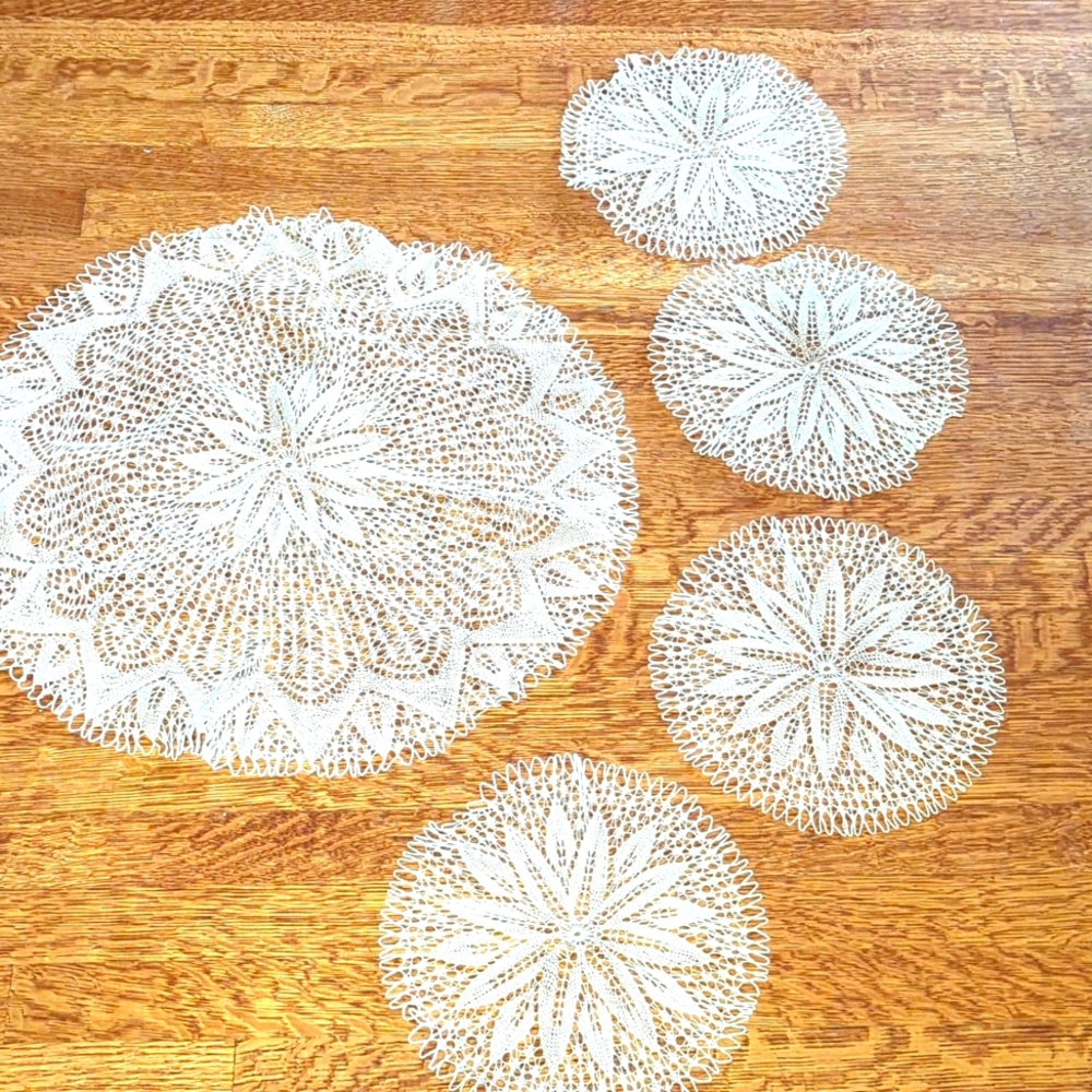 Handmade Crochet Cotton Lace Table